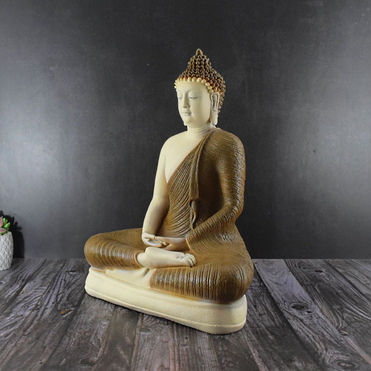 Divine Buddha in Dhyana Mudra : Brown - Deczo