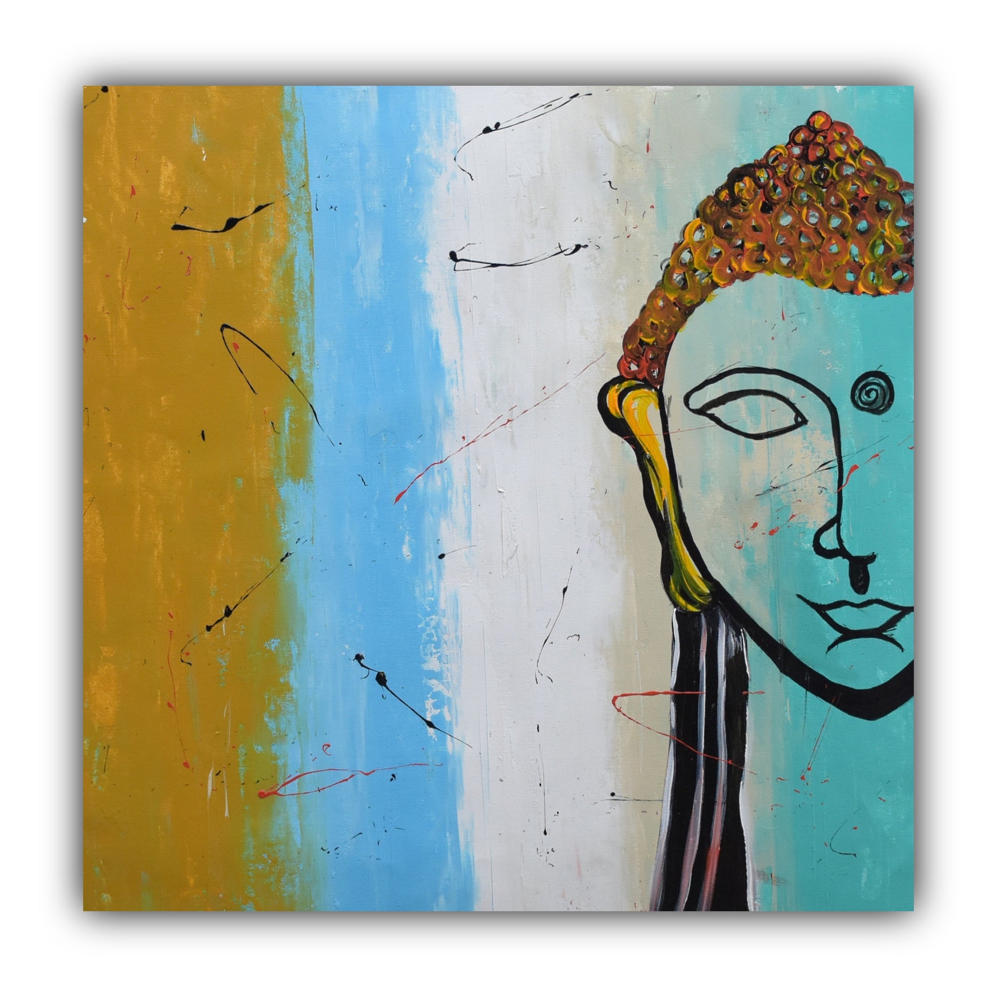 The Awakening, Acrylic on Canvas, Handmade Wall Painting 23x23 inches - Deczo