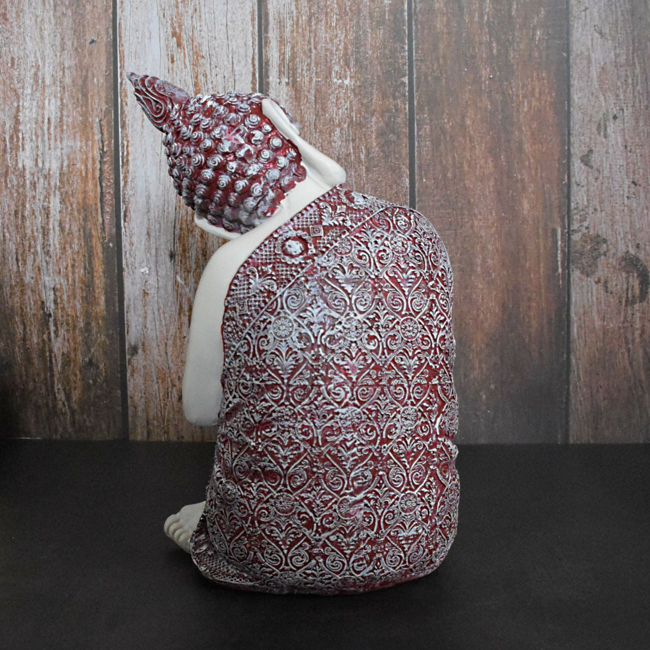 Ornament Buddha Sitting Sculpture Statue : Multicolor - Deczo