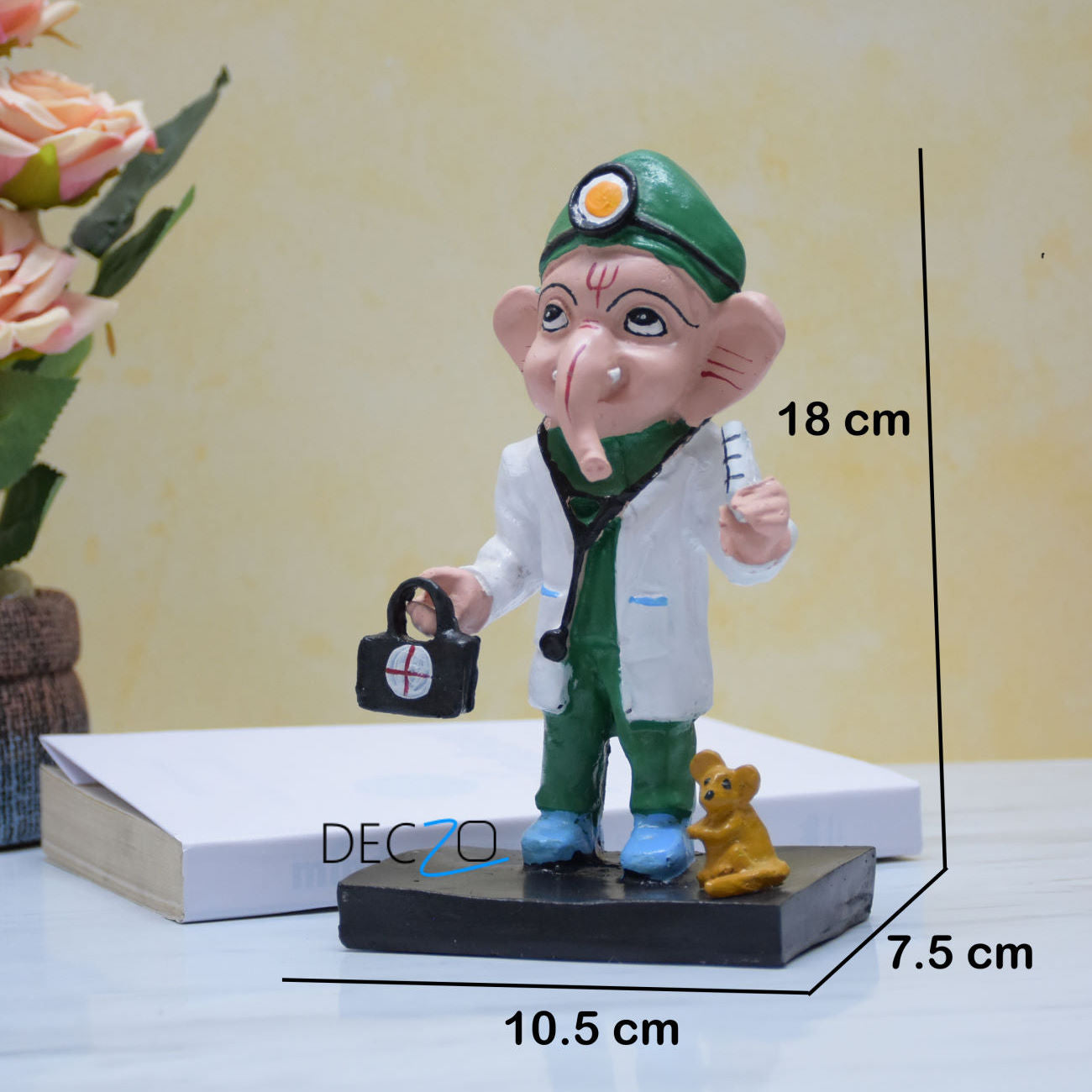 Ganesha As a Family Doctor Showpiece - Deczo
