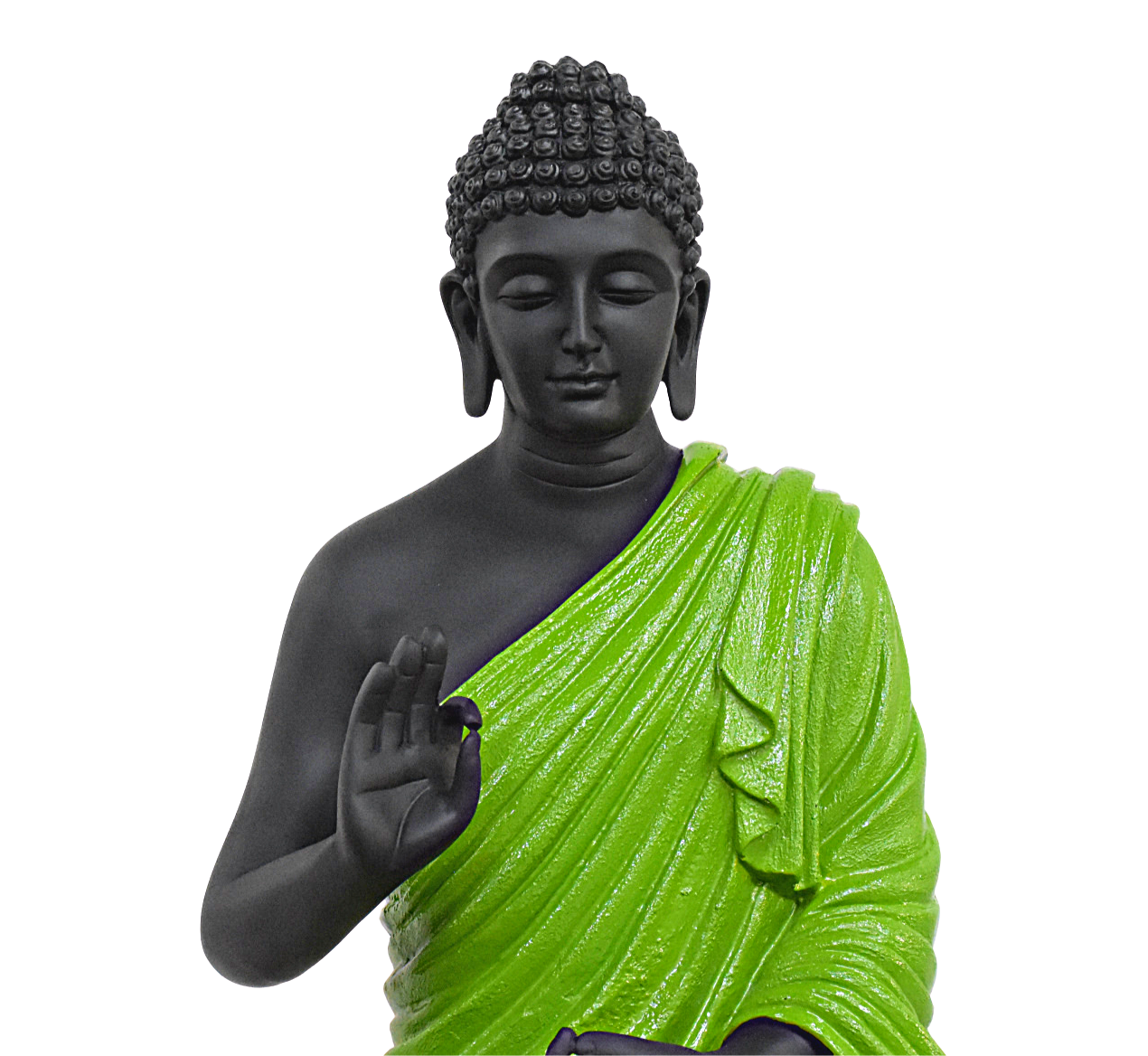 2 Feet XL Size Meditating  Buddha : Green - Deczo