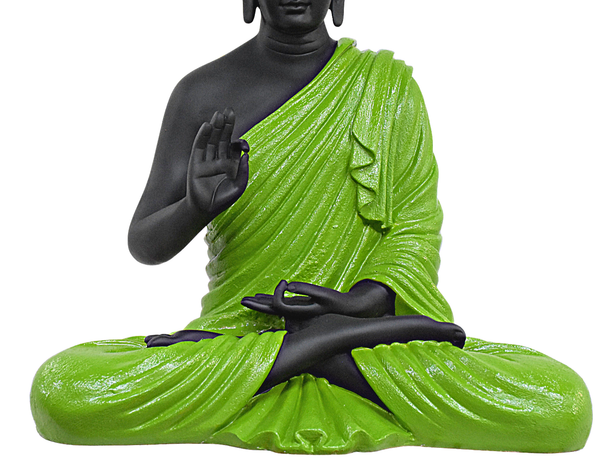 2 Feet XL Size Meditating  Buddha : Green - Deczo