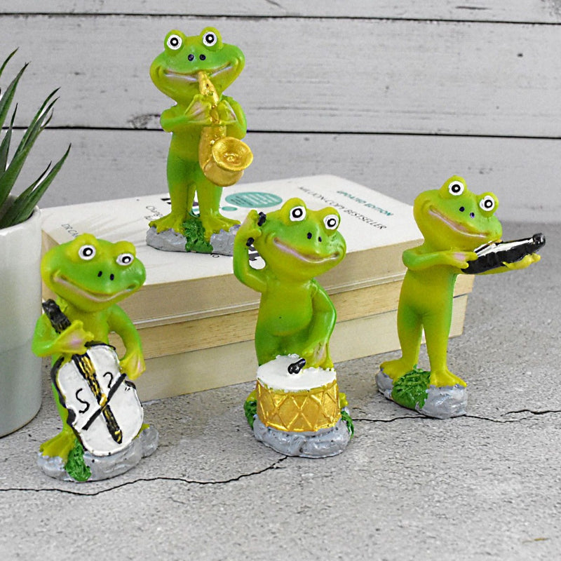 Frogs Playing with Musical Instruments : Set of 4 - Deczo