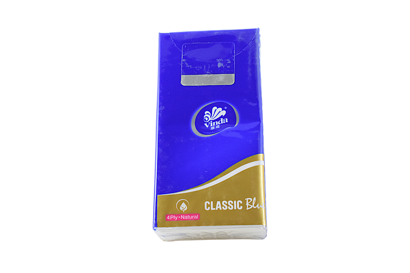 Vinda Classic Blue 4ply Pocket Tissue : Pack of 10 Bundles - Deczo