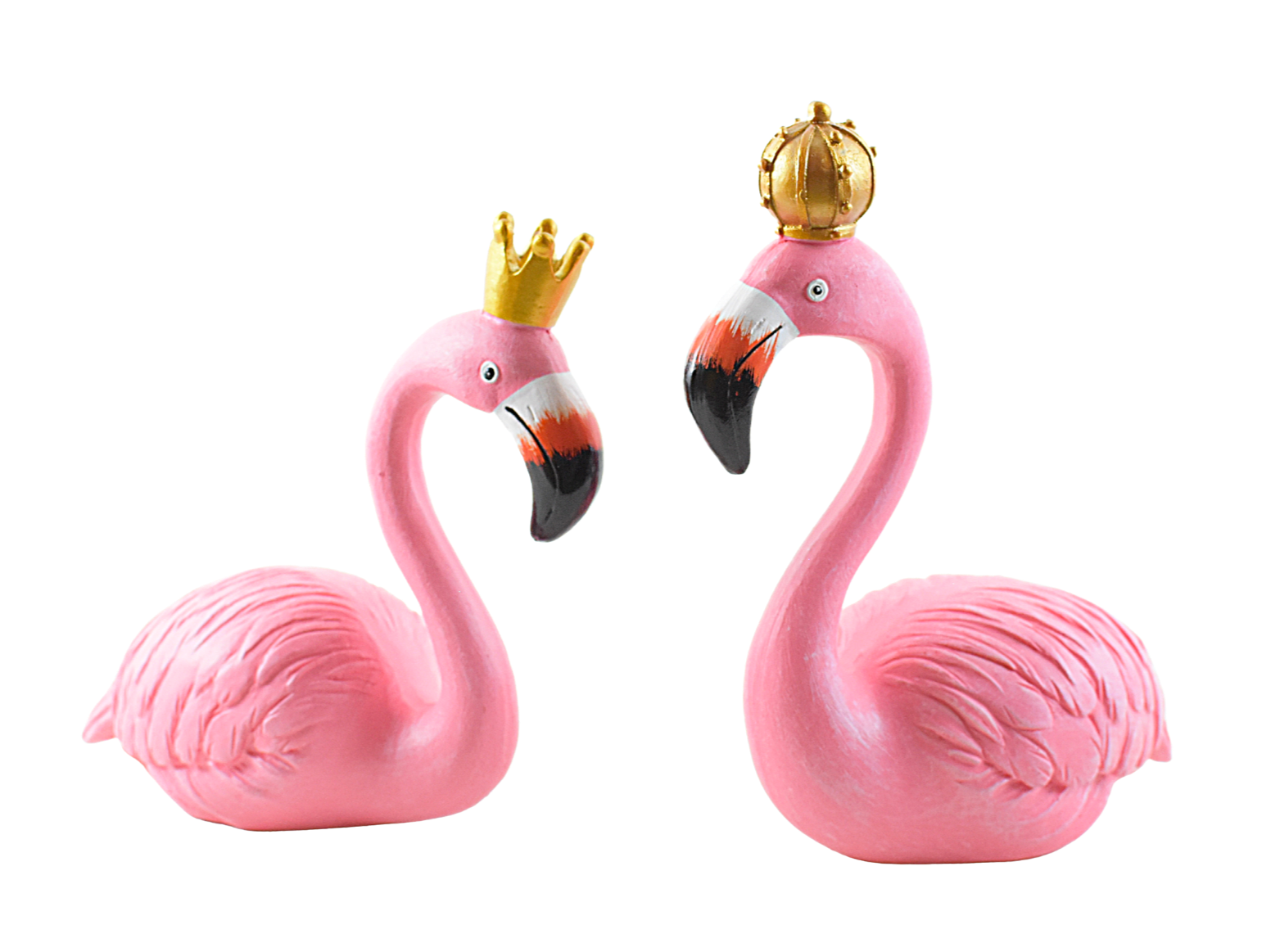 Combo Of King and Queen Flamingo Resin Showpieces - Deczo