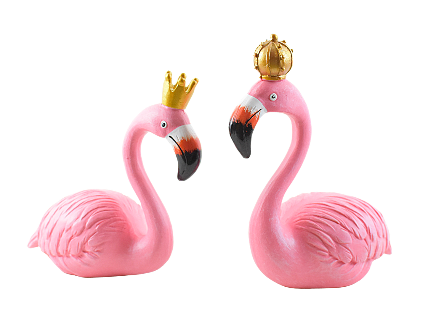 Queen Flamingo Resin Showpiece for Garden, Table, Gift - Deczo