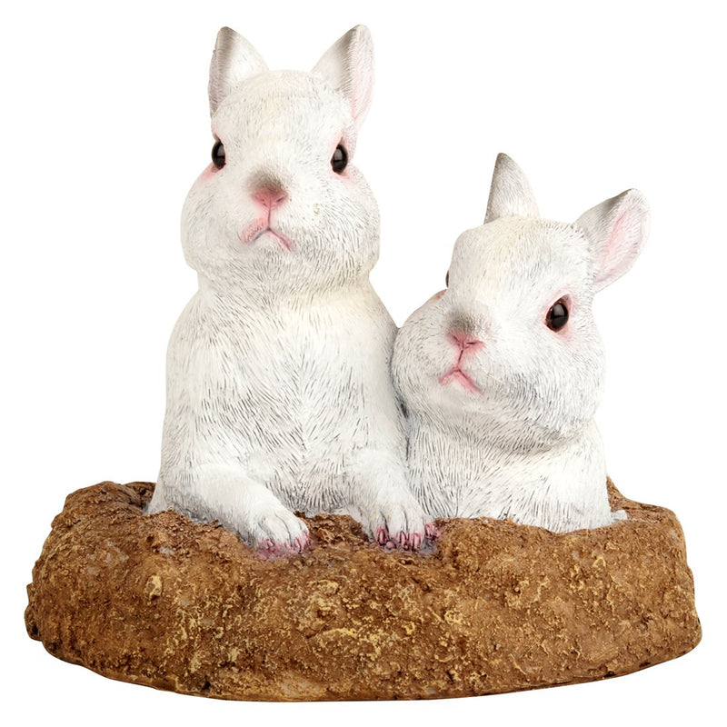 Rabbits Sitting in Hole used for Garden , Home Decor, Gift - Deczo