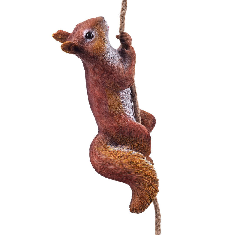 Squirrel Climbing on Rope Garden Decor - Deczo