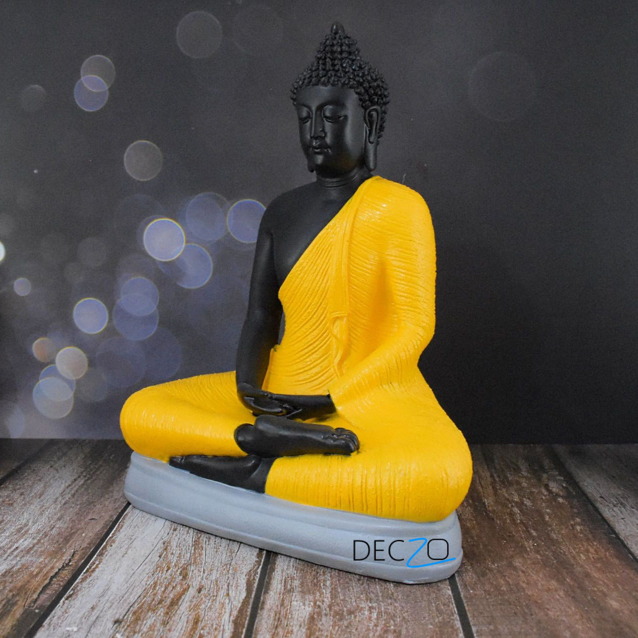 Divine Buddha in Dhyana Mudra : Yellow - Deczo