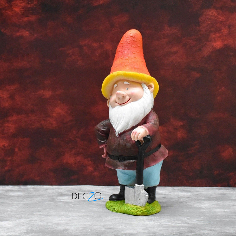 Dwarf  Standing with Axe Decorative Showpiece - Deczo