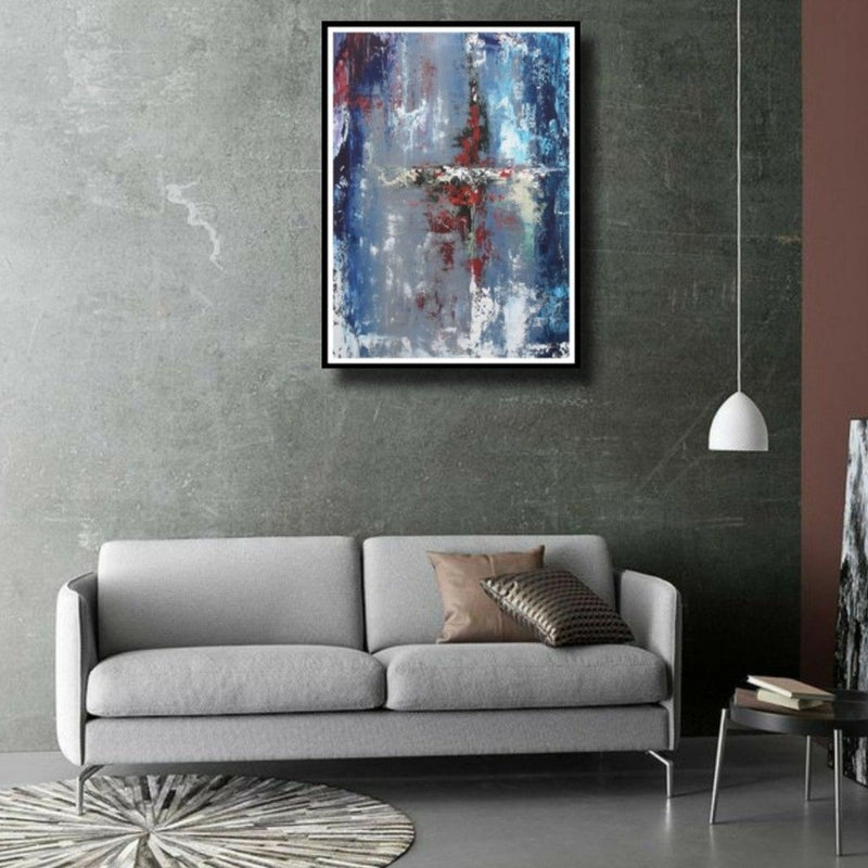 Pure Bliss Handmade Acrylic on Canvas Abstract Wall Painting - Deczo