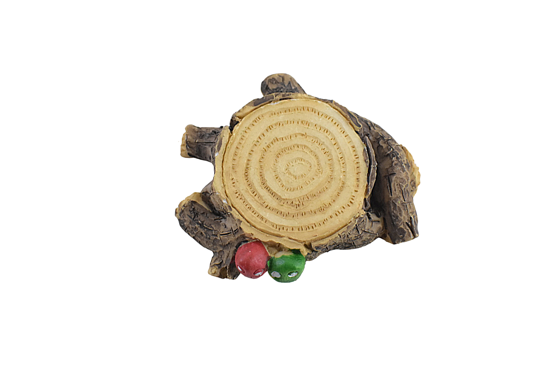 Tree Stump with Beetles Miniature for Garden Decor, Garden Tray, Terrariums - Deczo