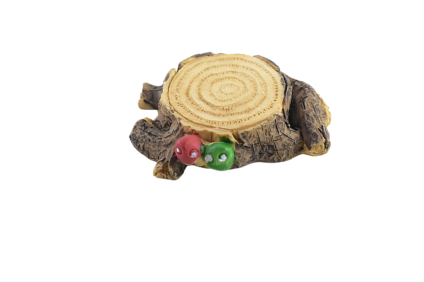 Tree Stump with Beetles Miniature for Garden Decor, Garden Tray, Terrariums - Deczo