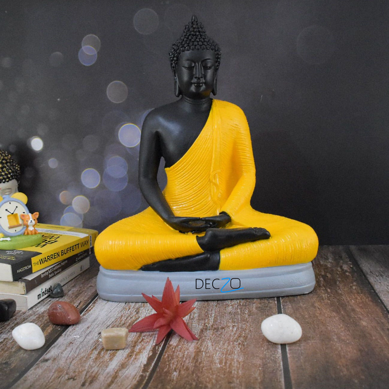 Divine Buddha in Dhyana Mudra : Yellow - Deczo