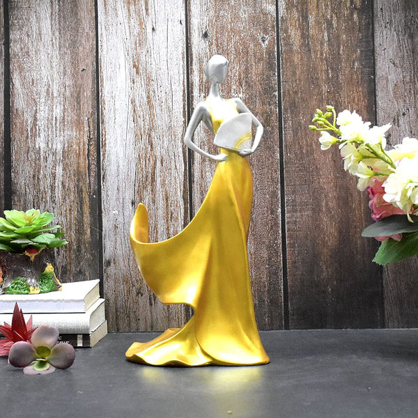 Luxury Lady wine bottle holder : Golden