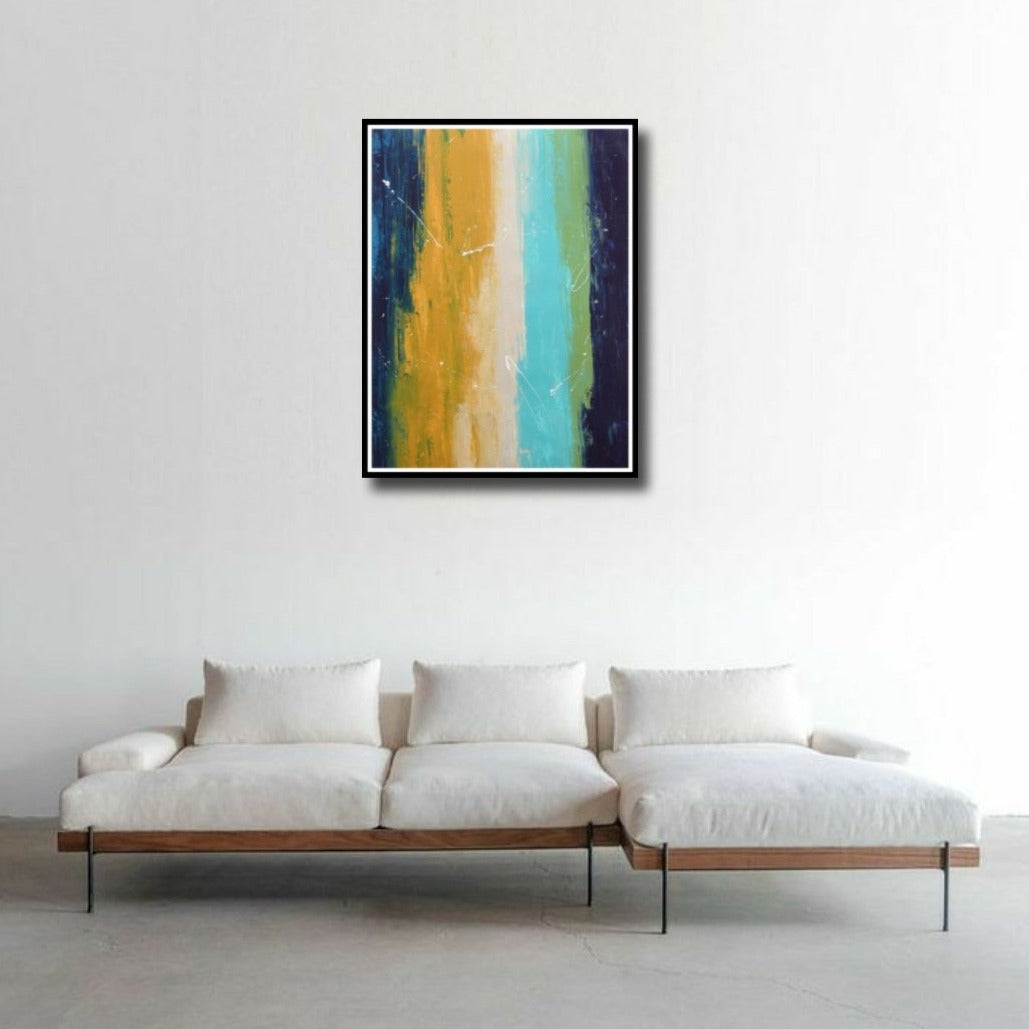 Journey Handmade Acrylic on Canvas Abstract Wall Painting - Deczo