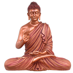 2 Feet XL Size Meditating Lord Buddha : Copper - Deczo
