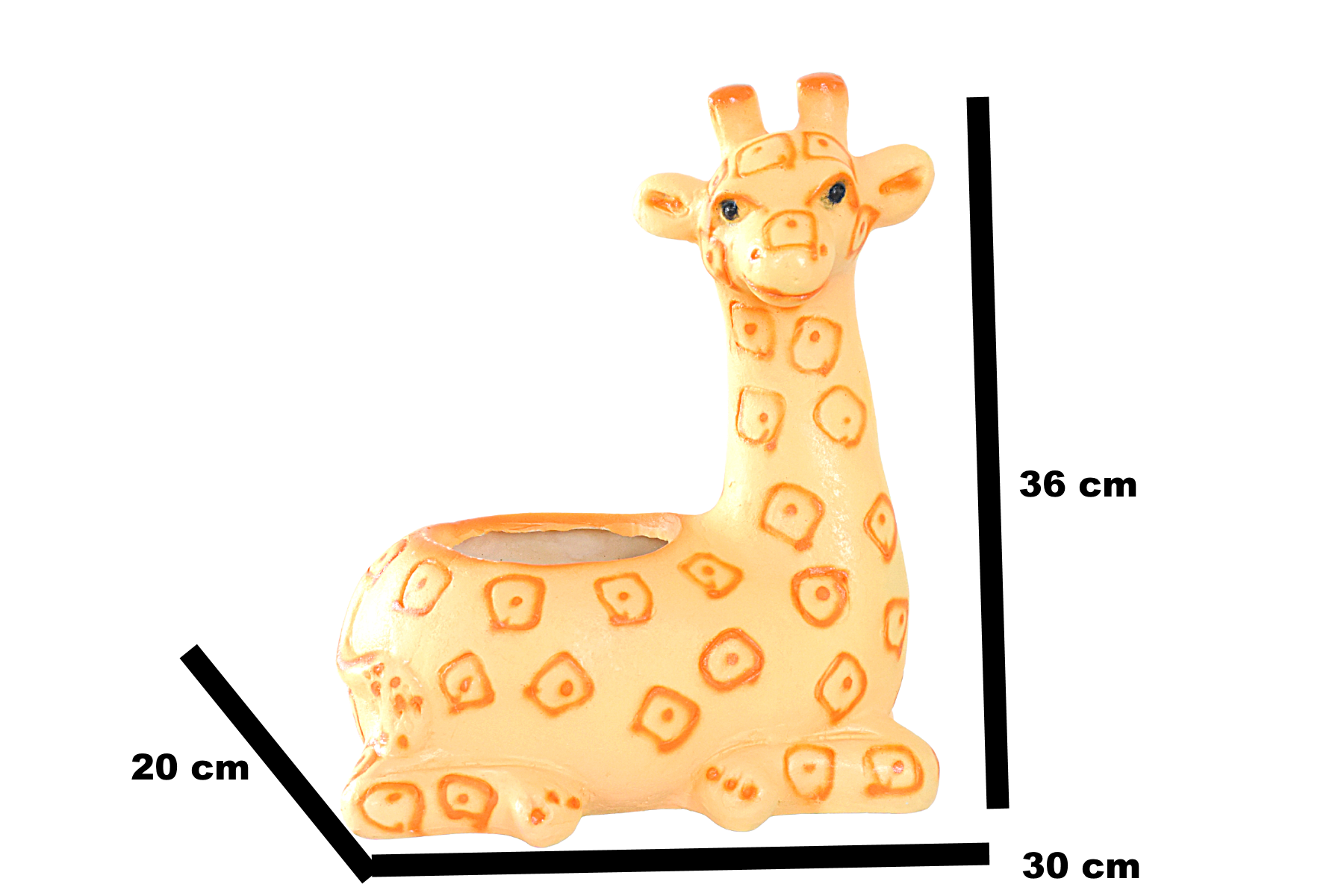 Sitting Giraffe Resin Succulent Pot  for Garden,Decor, Kids Room,Gift - Deczo