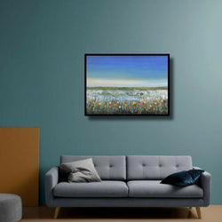 Nature's Bliss Handmade Acrylic on Canvas Abstract Wall Painting - Deczo