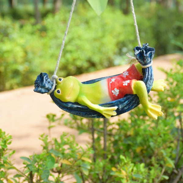 Lazy Frog Hanging Garden Decor - Deczo