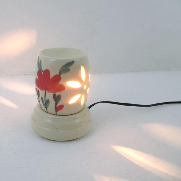 Ceramic DF3 Night Beauty Electrical Night Lamp With  Aroma Wax/ Oil Burner - Deczo