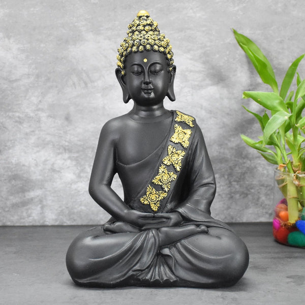 Buddha in Deep Meditation : Black