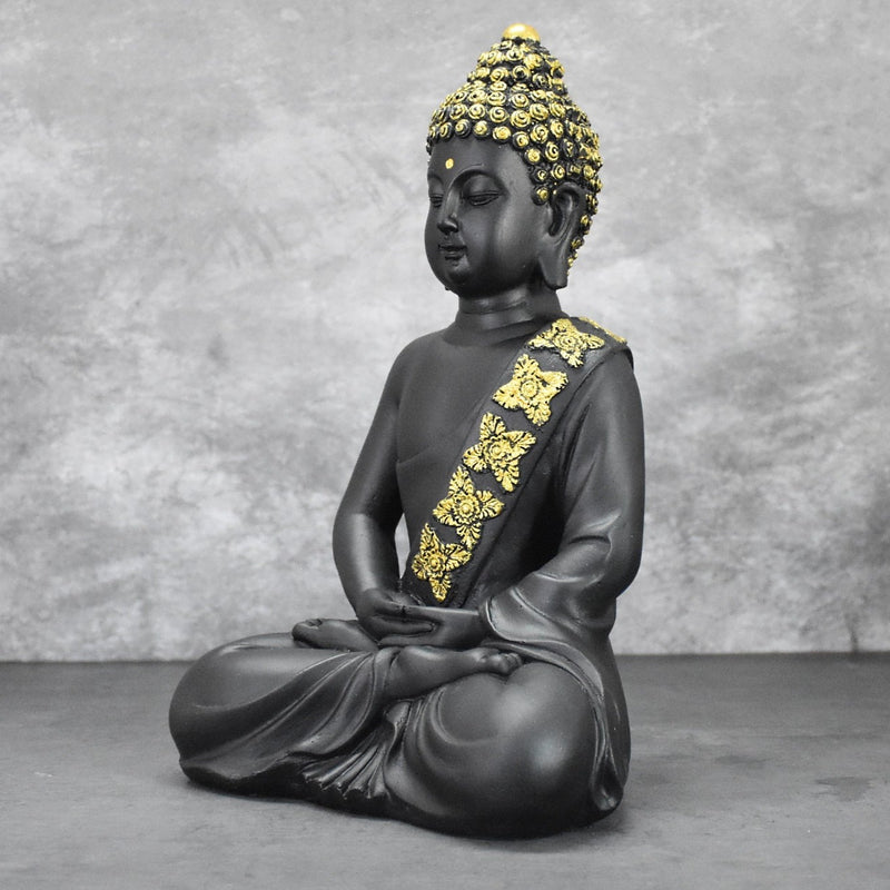 Buddha in Deep Meditation : Black