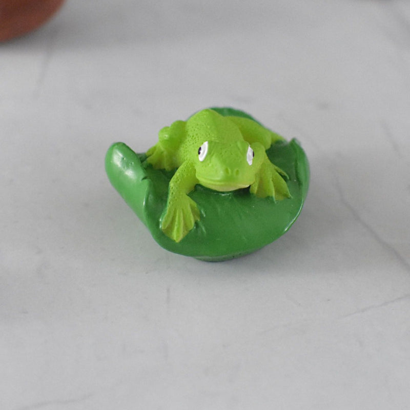 Frog Sitting on Lotus Leaf - Deczo
