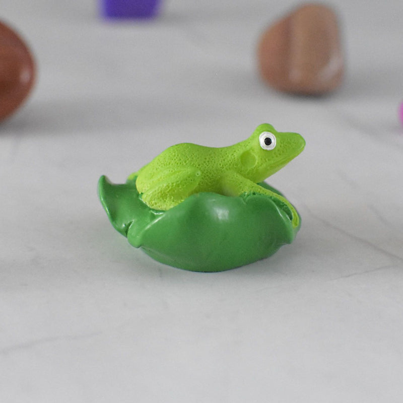 Frog Sitting on Lotus Leaf - Deczo