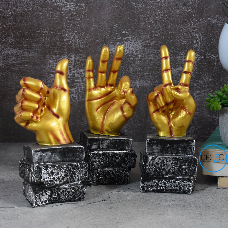 OK Hand Sign Showpiece for Table Decor