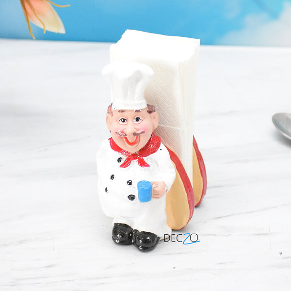 Delightful Table Chef Tissue Paper Holder deczo