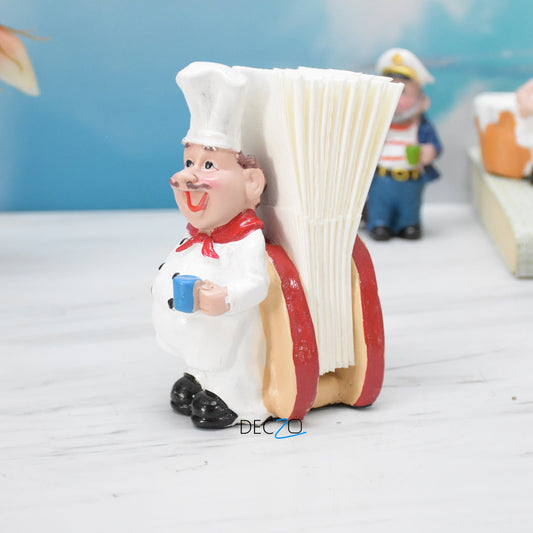 Delightful Table Chef Tissue Paper Holder - deczo