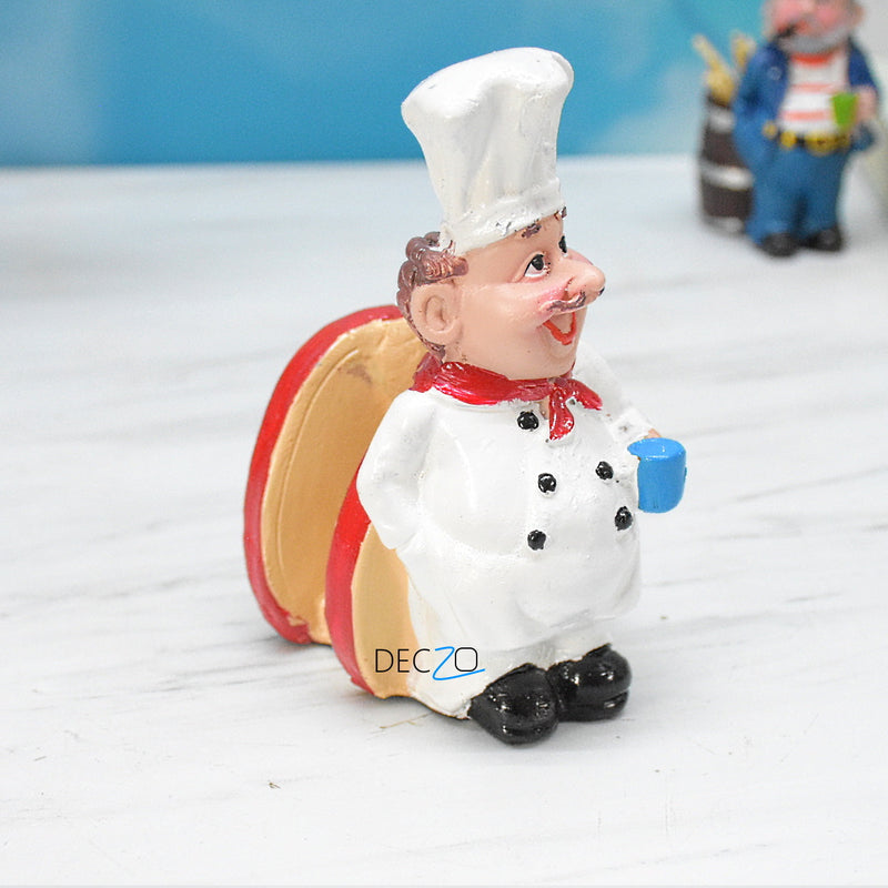 Set of 2 Delightful Chefs  for Toothpick and Tissue Holder