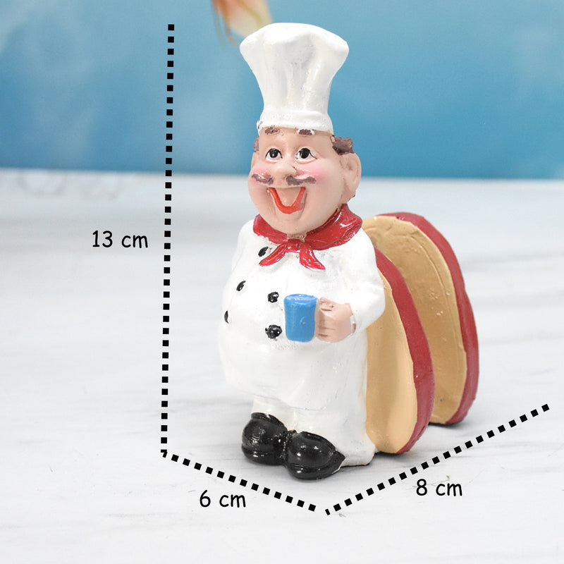 Set of 2 Delightful Chefs  for Toothpick and Tissue Holder