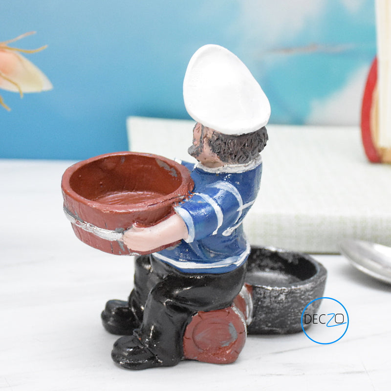 Sailor Salt and Pepper Holder, Toothpick Holder style 1