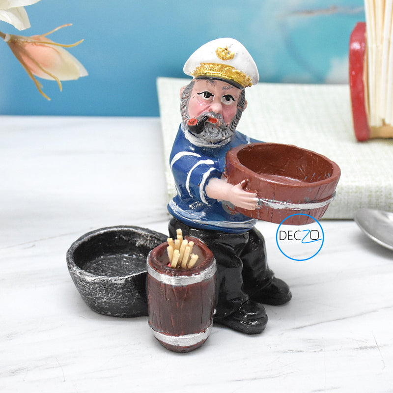 Sailor Salt and Pepper Holder, Toothpick Holder style 1