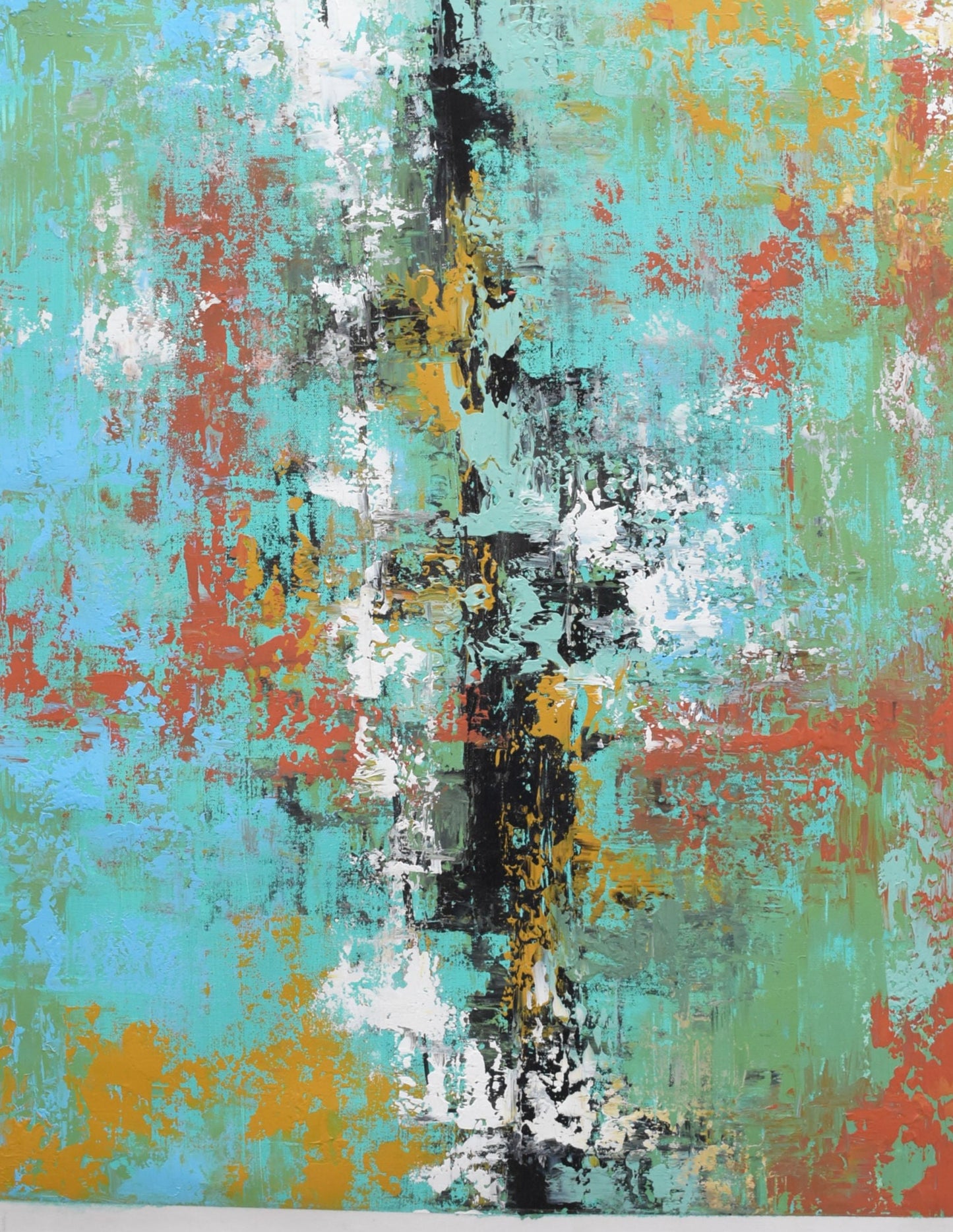 Moonlight Sonata Handmade Acrylic on Canvas Abstract Wall Painting - Deczo