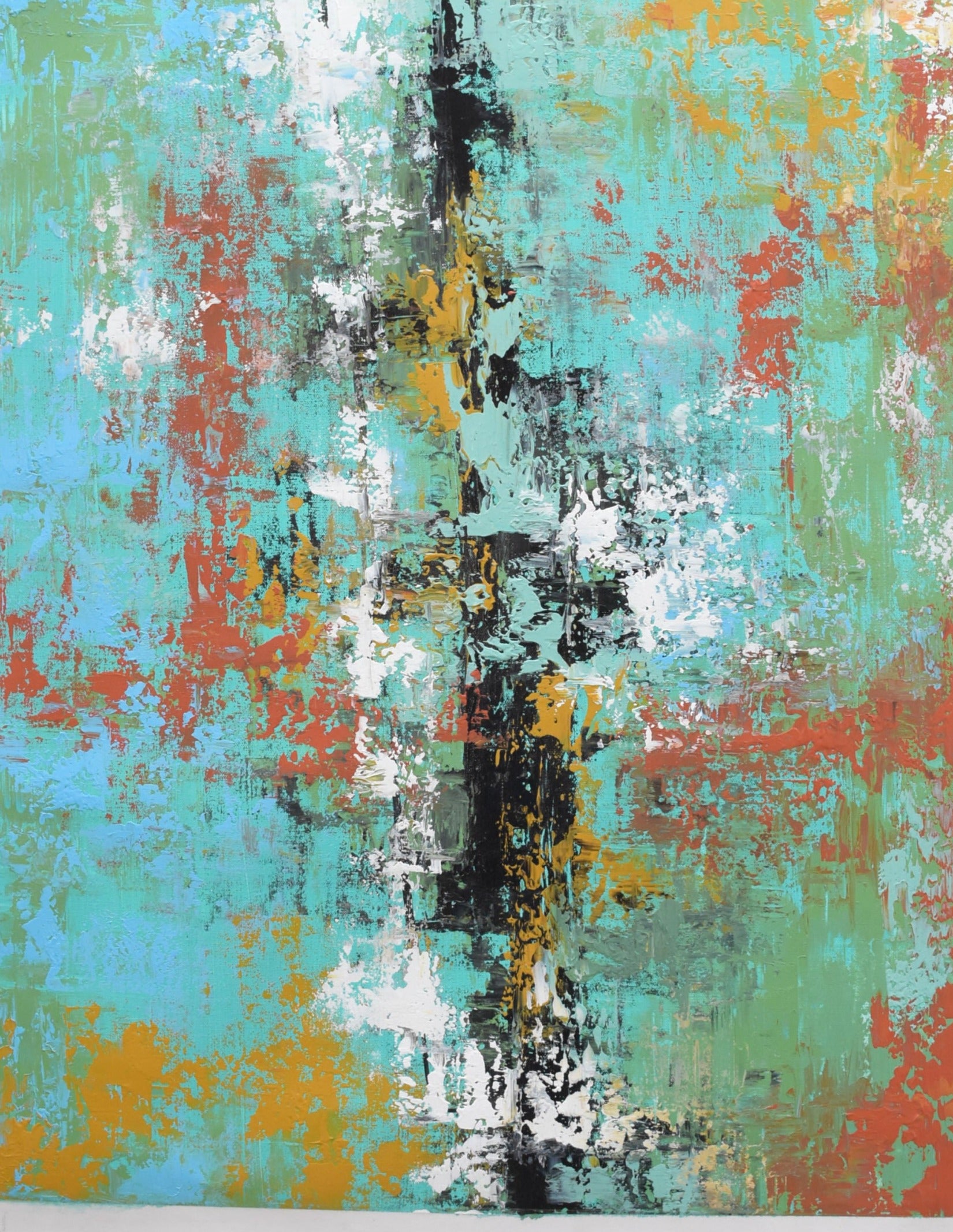 Moonlight Sonata Handmade Acrylic on Canvas Abstract Wall Painting - Deczo