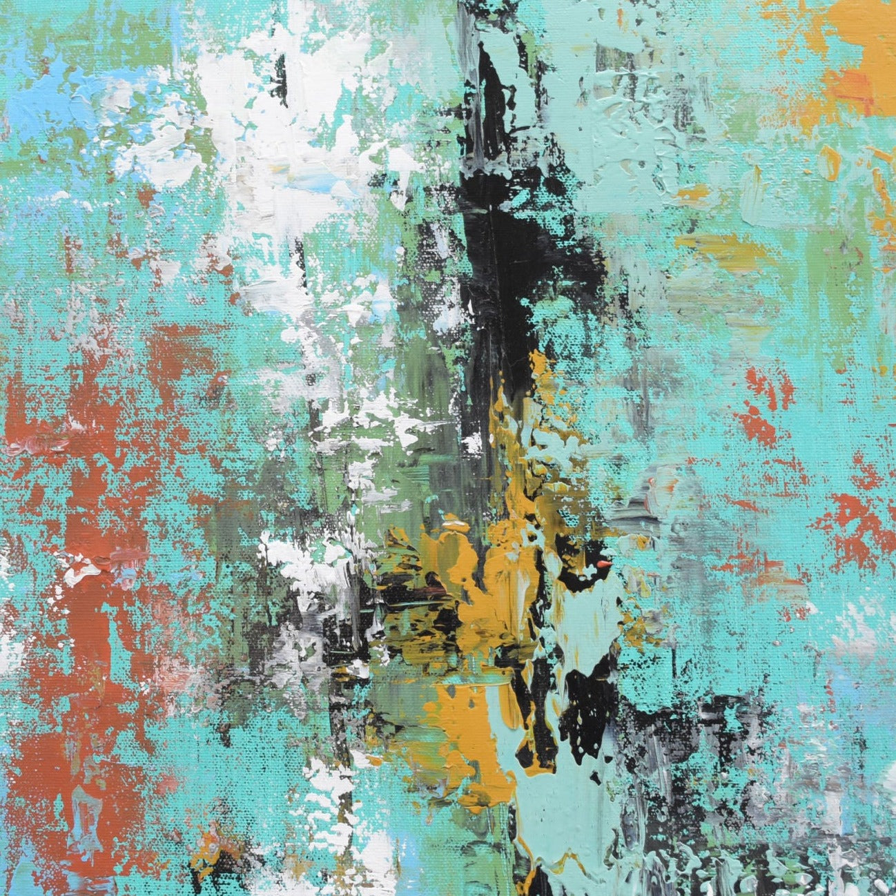 Moonlight Sonata Handmade Acrylic on Canvas Abstract Wall Painting - Deczo