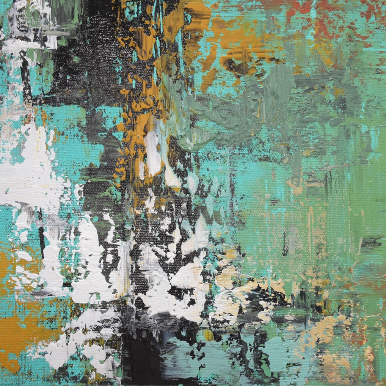 Moonlight Sonata Handmade Acrylic on Canvas Abstract Wall Painting - Deczo