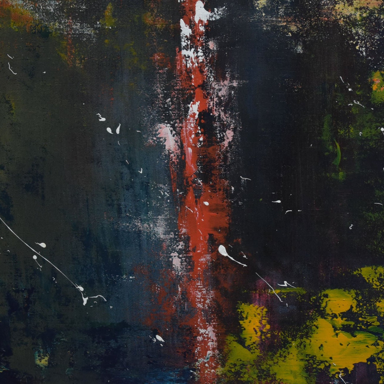 Divine Matrix  Handmade Acrylic on Canvas Abstract Wall Painting - Deczo