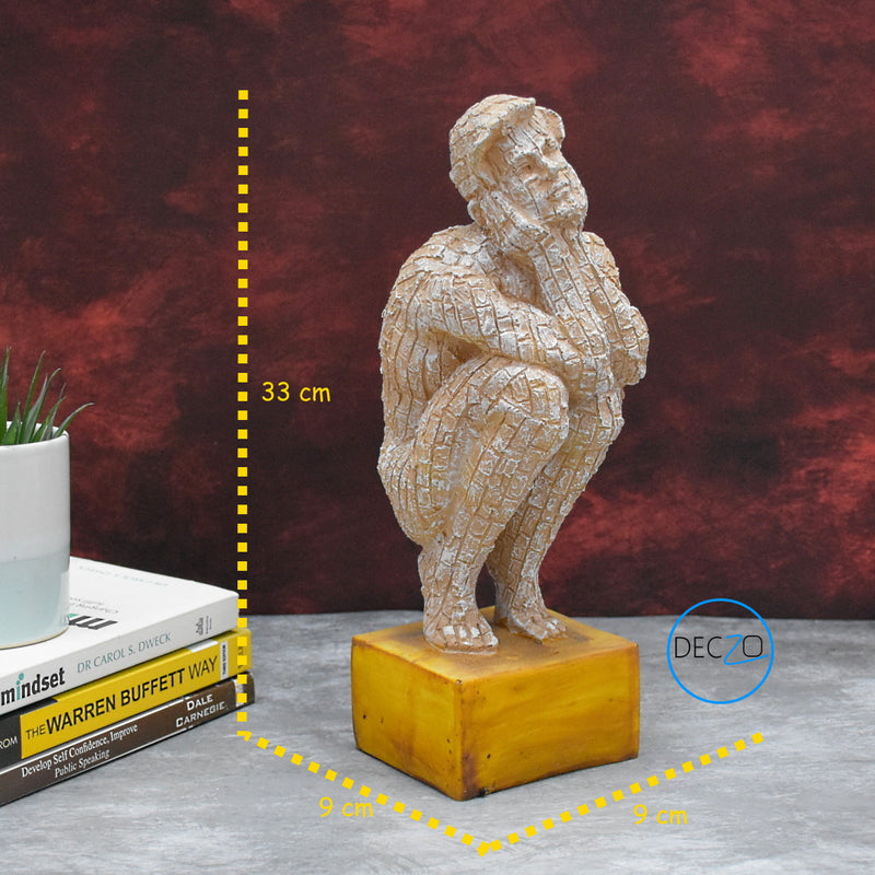 Set of 3 Modern Art Brick Man  for Table Decor, Gift