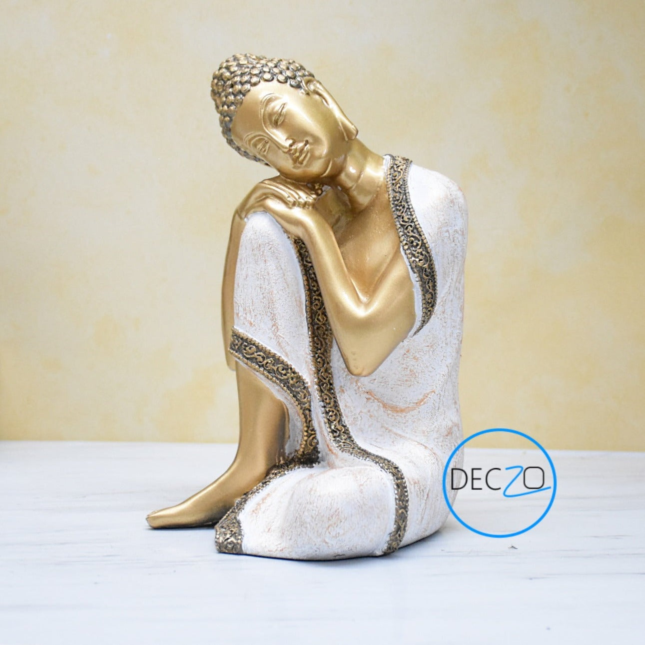 Resting Buddha Statue: 22 CM, Golden