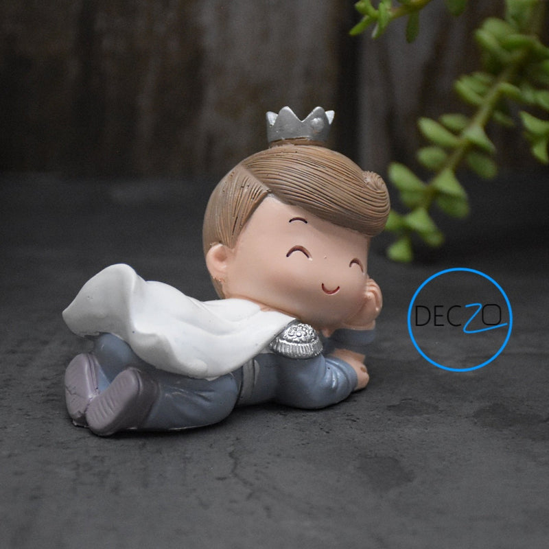 Combo of Flying Crown Girl and Boy Resin Showpieces