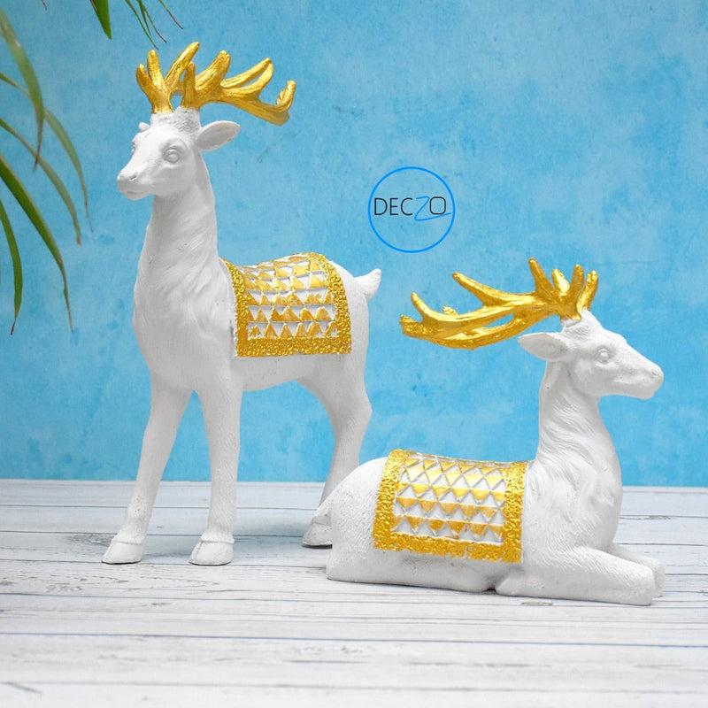 Sitting Deer Showpiece For Home Decoration, Office Decor, Wedding, Gifts