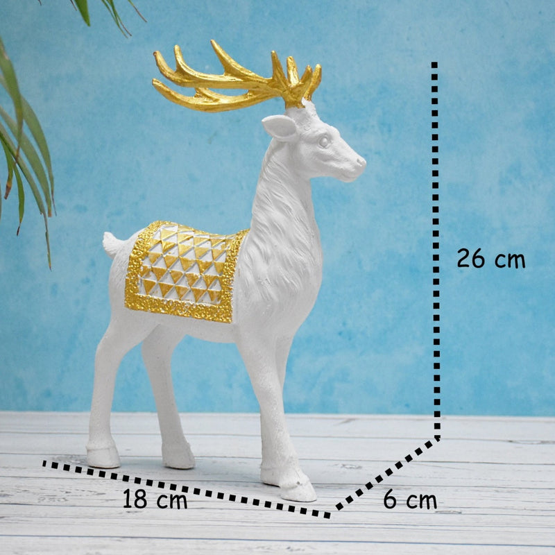 Deer Showpieces For Home Decoration, Office Decor, Wedding, Gifts (Pack Of 2)