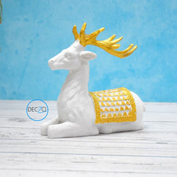 Sitting Deer Showpiece For Home Decoration, Office Decor, Wedding, Gifts