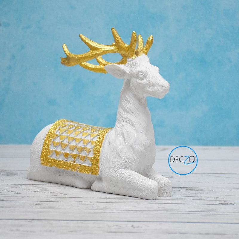 Sitting Deer Showpiece For Home Decoration, Office Decor, Wedding, Gifts