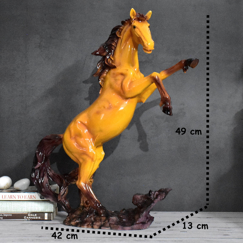Sorrel Rearing Horse Showpiece - deczo 