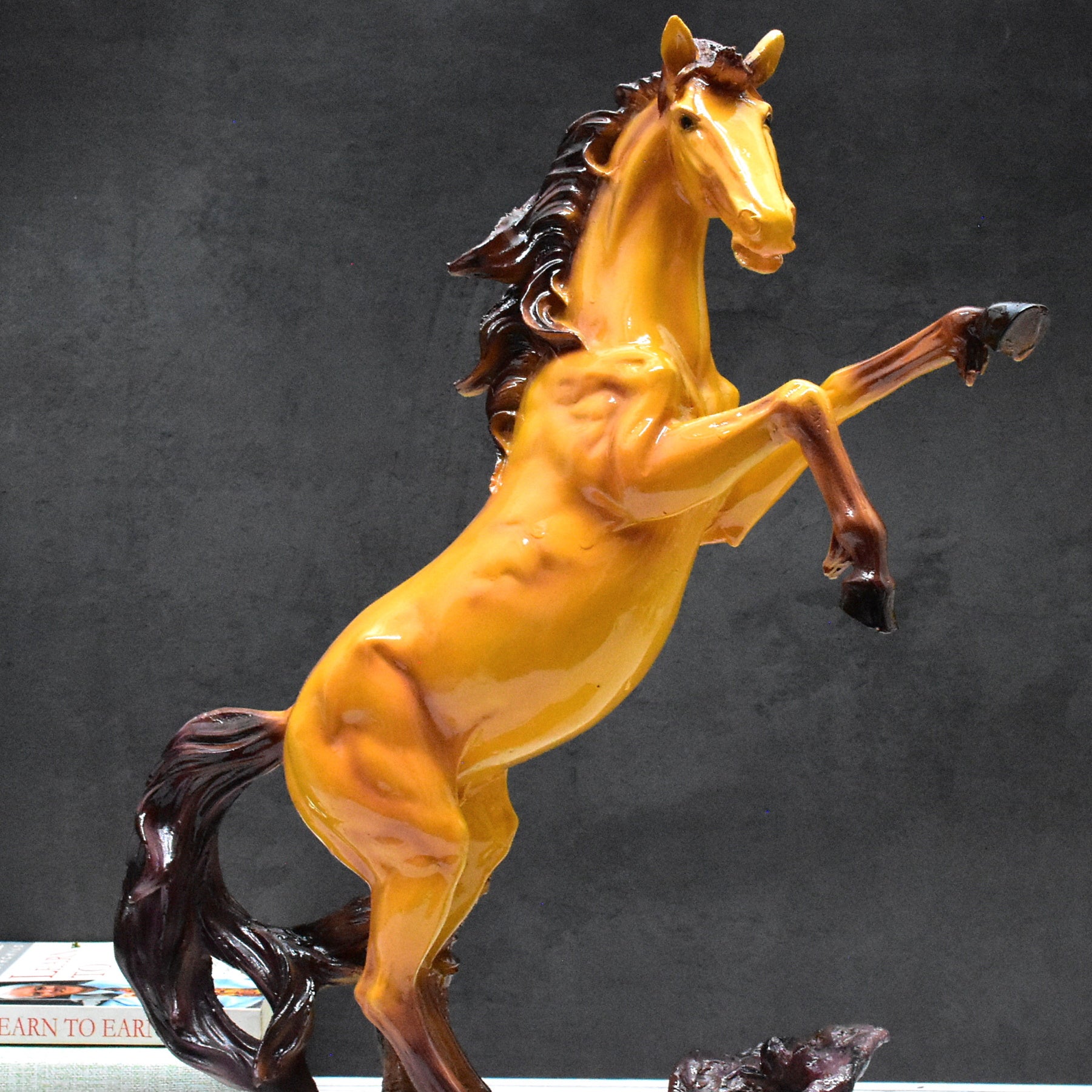 Sorrel Rearing Horse Showpiece - deczo